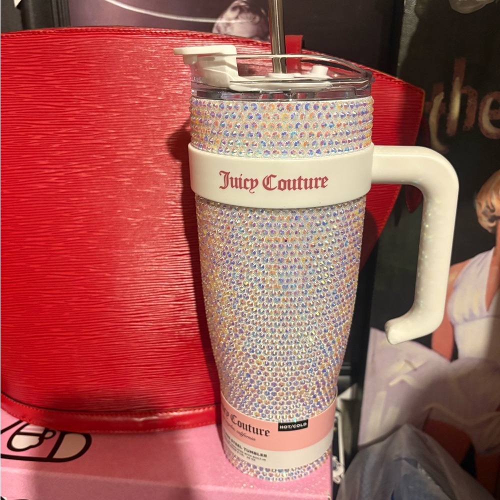 Juicy Couture Iridescent Rhinestone Tumbler